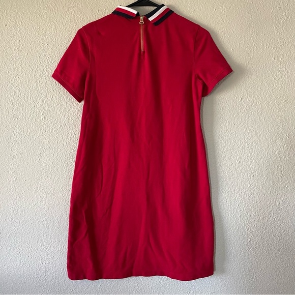 Tommy Hilfiger Collared Polo Dress Women’s XS Red T Shirt Dress Cotton Mini - Picture 9 of 15